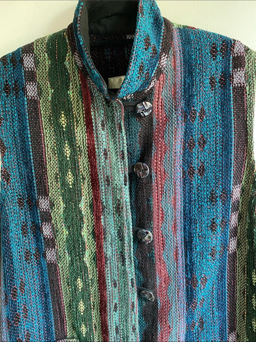 Lucille Crichton Handwoven Vest Like New!!🇨🇦 - Picture 2 of 8